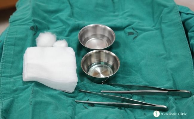 Ankara debridman tedavisi için kullanılan malzemeler